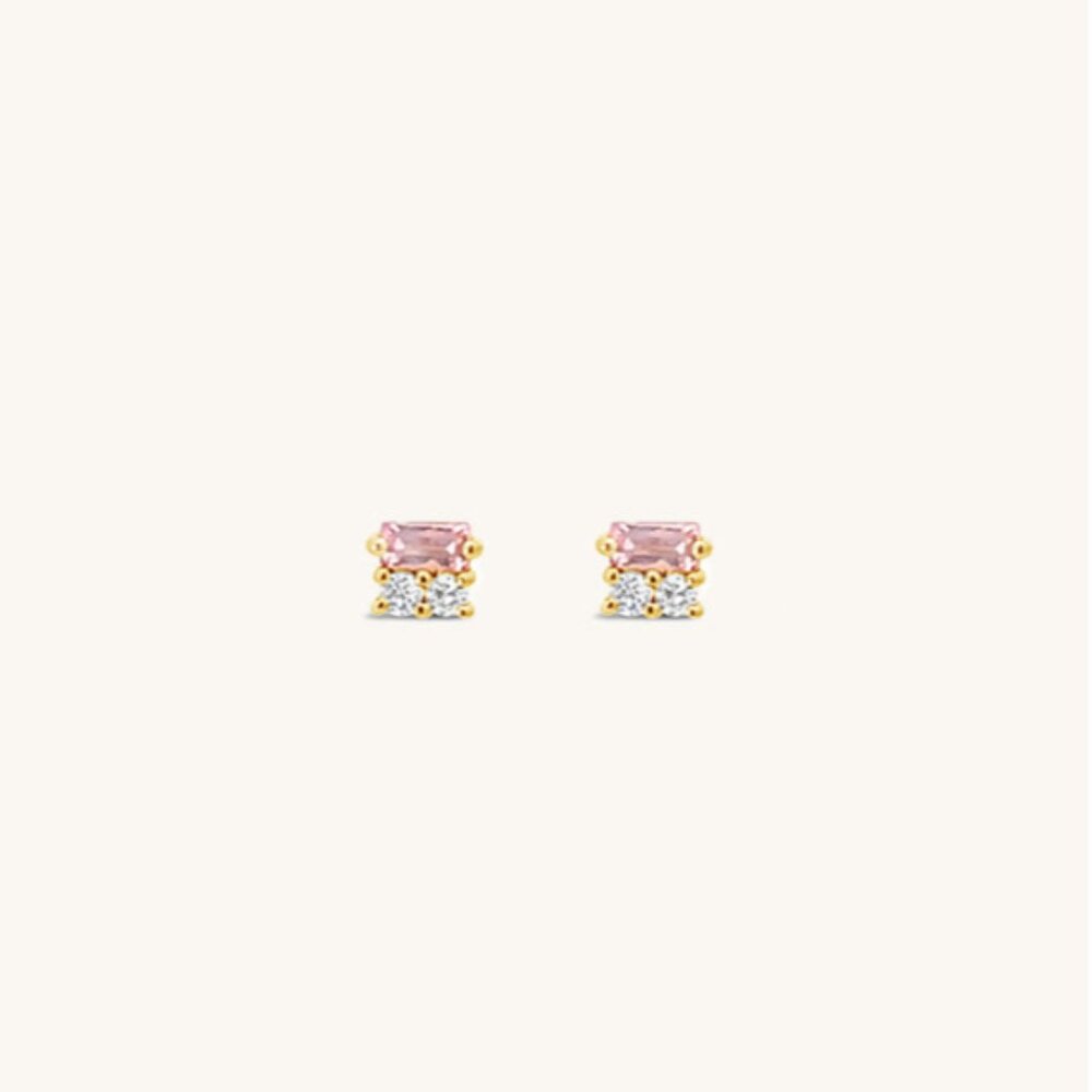 Sierra Winter After Hours Pink Sapphire Stud Earrings